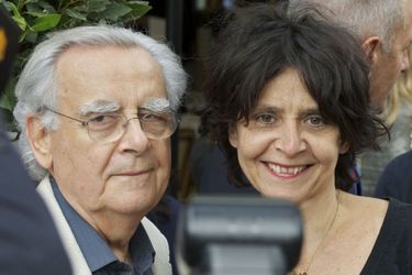 Bernard Pivot et sa fille à Paris le 16 juin 2015