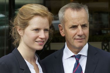 Bernard de La Villardière et sa fille à Paris le 16 juin 2015