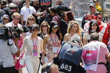 Hailey Baldwin, Kendall Jenner, Gigi et Bella Hadid à Monaco le 24 mai 2015