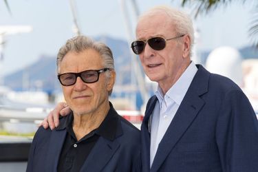 Harvey Keitel et Michael Caine à Cannes le 20 mai 2015
