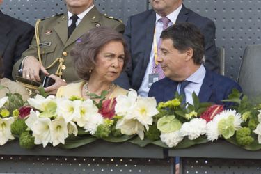 L'ex-reine Sofia d'Espagne aux Masters de Madrid, le 10 mai 2015