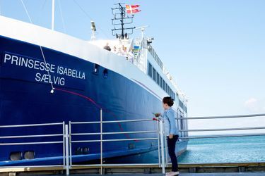 La princesse Isabella de Danemark baptise un ferry sur l&#039;île de Samso, le 6 juin 2015