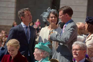La princesse Mary et les princes Frederik et Joachim de Danemark à Copenhague, le 5 juin 2015