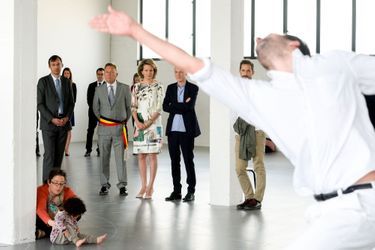 La reine Mathilde de Belgique au Weils à Bruxelles, le 11 mai 2015