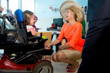 La reine Maxima des Pays-Bas au Helen DeVos Childrens Hospital à Grand Rapids, le 2 juin 2015