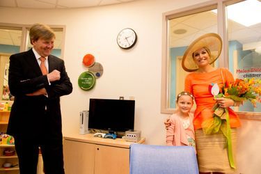 La reine Maxima et le roi Willem-Alexander au Helen DeVos Childrens Hospital à Grand Rapids, le 2 juin 2015