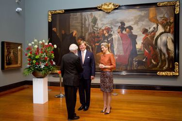 La reine Maxima et le roi Willem-Alexander au musée des Beaux-Arts de l’Ontario à Toronto, le 29 mai 2015