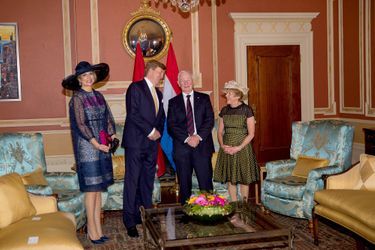 La reine Maxima et le roi Willem-Alexander avec David Johnston et sa femme Sharon à Ottawa, le 27 mai 2015