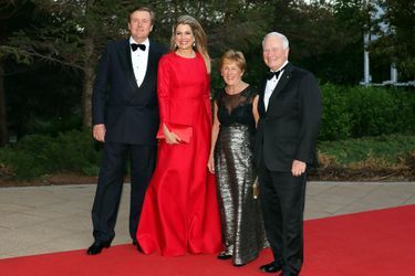 La reine Maxima et le roi Willem-Alexander avec David et Sharon Johnston à Gatineau, le 28 mai 2015