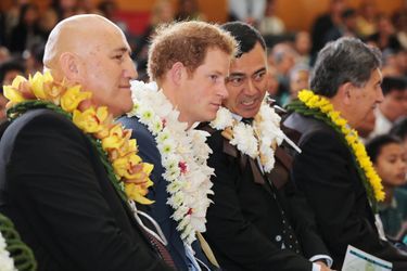 Le prince Harry à la Southern Cross Campus School à Auckland, le 15 mai 2015