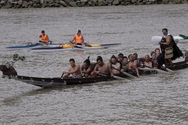 Le prince Harry en excursion sur la rivière Whanganui, le 14 mai 2015