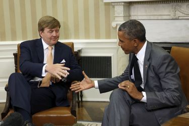 Le roi Willem-Alexander des Pays-Bas avec Barack Obama à Washington, le 1er juin 2015