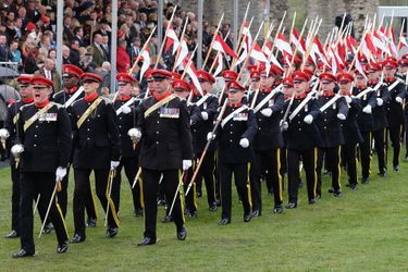Parade militaire au château de Richmond, le 2 mai 2015
