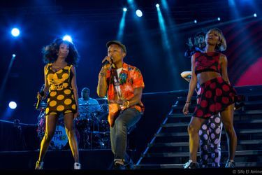 Pharrell Williams sur la scène du festival Mawazine