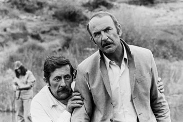 Avec Jean-Pierre Marielle dans le film "Calmos", en 1976