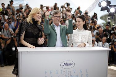 Cate Blanchett, Todd Haynes et Rooney Mara à Cannes le 17 mai 2015
