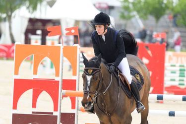 Charlotte Casiraghi au Grand Prix Classic de Fontainebleau, le 14 mai 2015