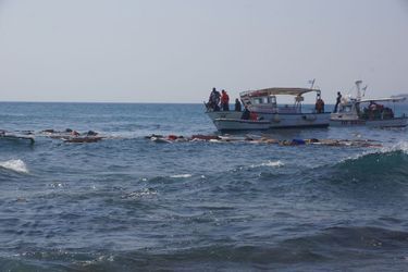 Le naufrage près de l'île grecque de Rhodes, dans le sud-est de la mer Egée