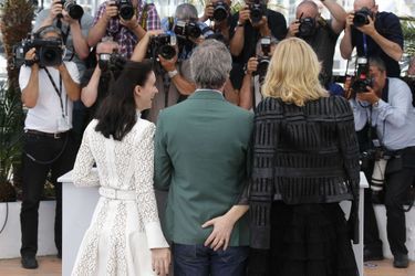Rooney Mara, Todd Haynes et Cate Blanchett à Cannes le 17 mai 2015