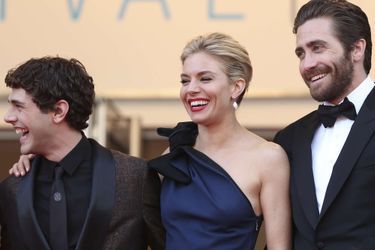 Xavier Dolan, Sienna Miller et Jake Gyllnehaal à Cannes le 13 mai 2015