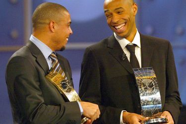 Avec Ronaldo, en 2003, classé troisième meilleur joueur Fifa du monde