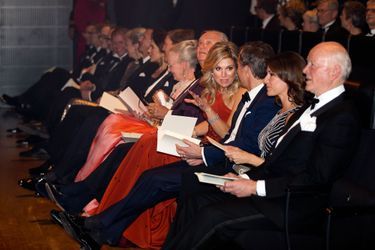 La famille royale de Danemark avec la reine Maxima et le roi Willem-Alexander des Pays-Bas à Copenhague, le 18 mars 2015