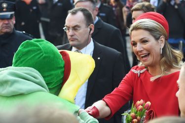 La reine Maxima des Pays-Bas à Hambourg, le 20 mars 2015