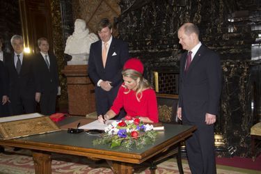 La reine Maxima et le roi Willem-Alexander des Pays-Bas à Hambourg, le 20 mars 2015