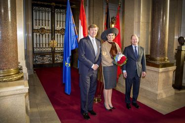 La reine Maxima et le roi Willem-Alexander des Pays-Bas à Lübeck, le 19 mars 2015