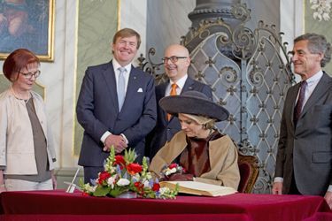 La reine Maxima et le roi Willem-Alexander des Pays-Bas à Lübeck, le 19 mars 2015