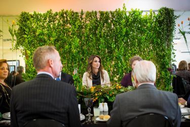 La reine Rania de Jordanie lors du dîner des 20 ans de la Jordan River Foundation à Amman, le 25 février 2015