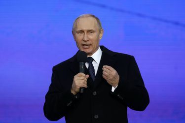 Le premier anniversaire de l&#039;annexion de la Crimée a été fêté à Moscou avec Vladimir Poutine