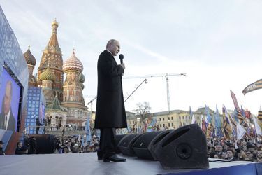 Le premier anniversaire de l&#039;annexion de la Crimée a été fêté à Moscou avec Vladimir Poutine