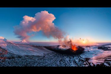 Le volcan Plosky Tolbachik, en Russie