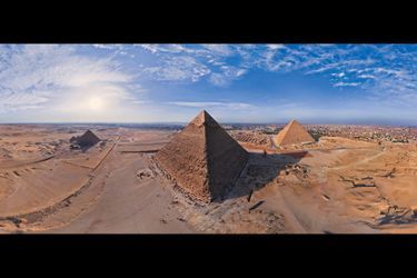 Les pyramides de Gizeh, en Egypte