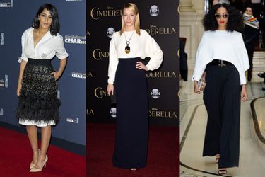 Tendance 2015 : le noir et blanc déjà porté par Leila Bekhti, Solange Knowles (Balmain) et Cate Blanchett (Céline)