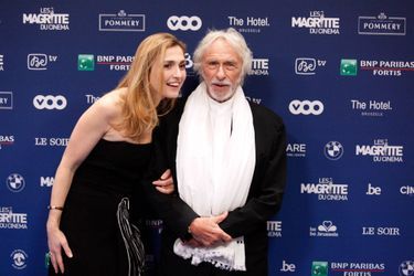 Julie Gayet et Pierre Richard à la 5ème cérémonie des Magritte du cinéma à Bruxelles, le 7 février 2015