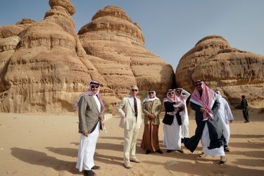 Le prince Charles visite le site de Al-&#039;Ula en Arabie Saoudite, le 11 février 2015