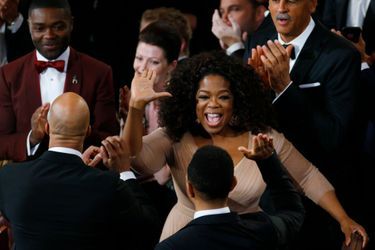Oprah Winfrey félicite John Legend et Common
