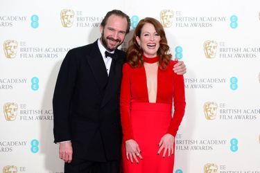 Ralph Fiennes et Julianne Moore à Londres le 8 février 2015