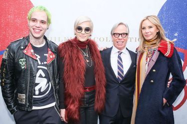 Ricky Hilfiger, Rita Ora, Tommy et Dee Hilfiger à New York le 16 février 2015