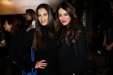 Elisa Tovati et Sofia Essaïdi à la soirée Lacoste, à Paris le 22 janvier 2015