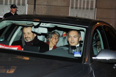 Guillaume et Andrée Sarkozy, à Paris le 30 janvier 2015