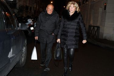 Jacques Seguela et sa femme, à Paris le 30 janvier 2015