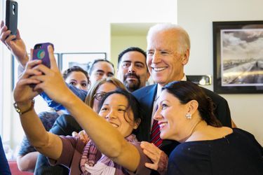 Joe Biden vendredi à LA