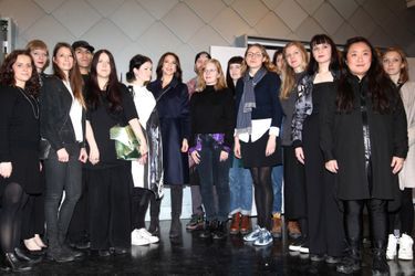 La princesse Mary de Danemark avec les jeunes créateurs concourant pour le Designer&#039;s Nest à Copenhague, le 30 janvier 2015