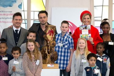 La reine Maxima remet un prix à un centre d’accueil pour enfants à Goirle, le 3 février 2015