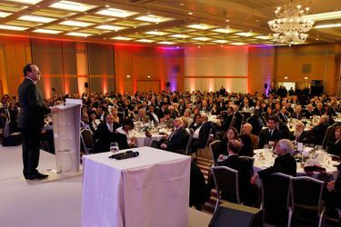 Le 30ème dîner du Crif a rassemblé 700 convives à l'hôtel Pulmann à Paris, le 23 février 2015