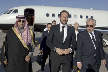 Le prince Haakon de Norvège à Riyad, le 24 janvier 2014