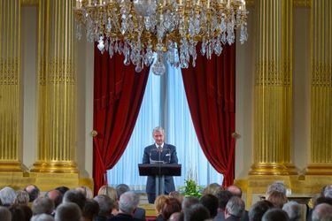 Le roi Philippe de Belgique lors de la réception pour la nouvelle année au Palais royal à Bruxelles, le 29 janvier 2015